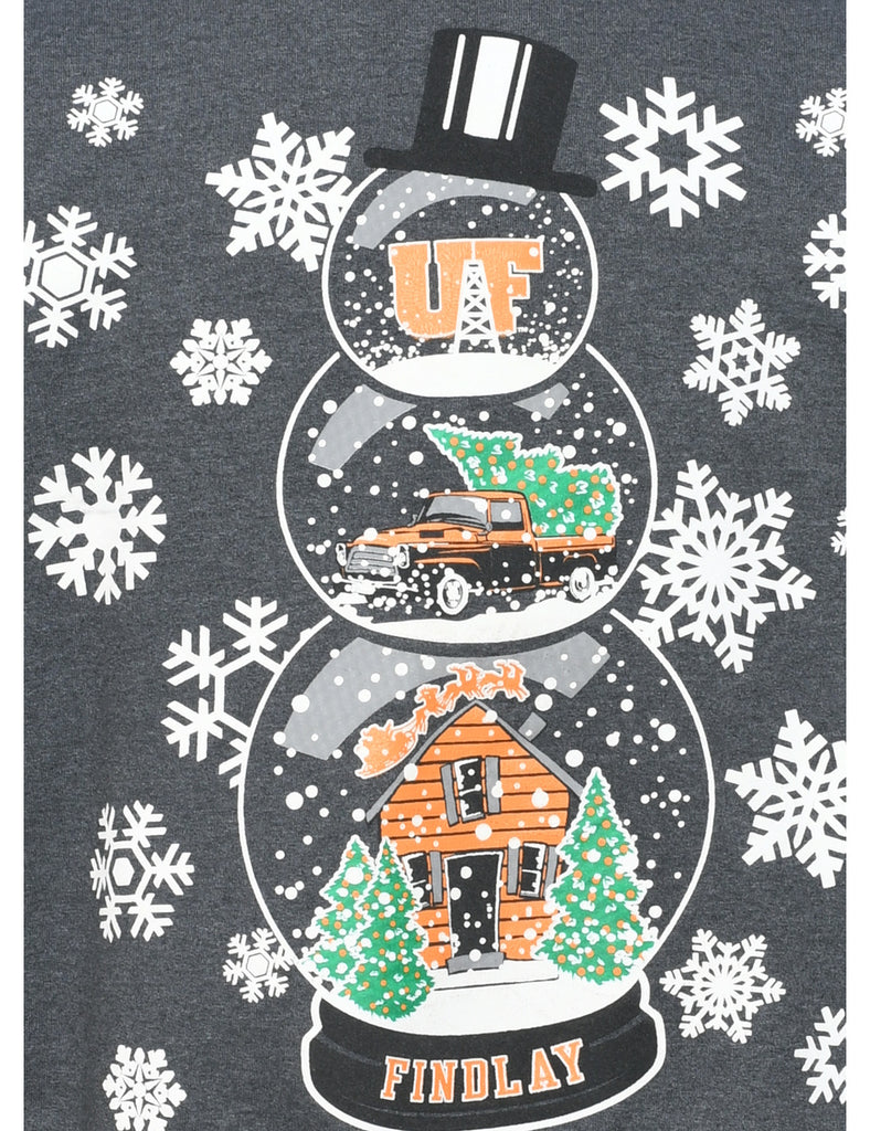 Snowman Christmas Sweatshirt - S