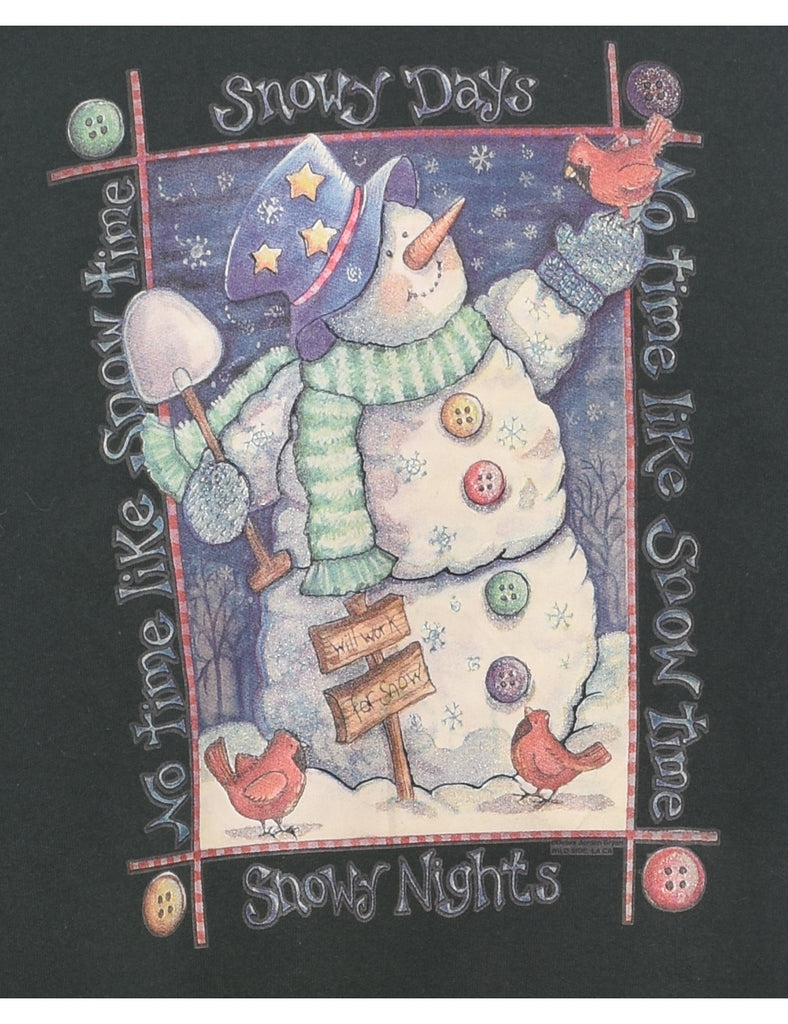 Snowman Christmas Sweatshirt - XL