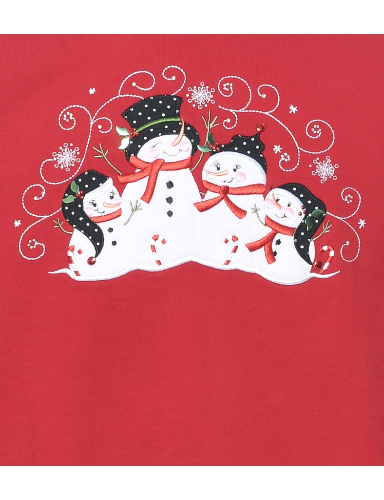 Snowman Christmas Sweatshirt - XL