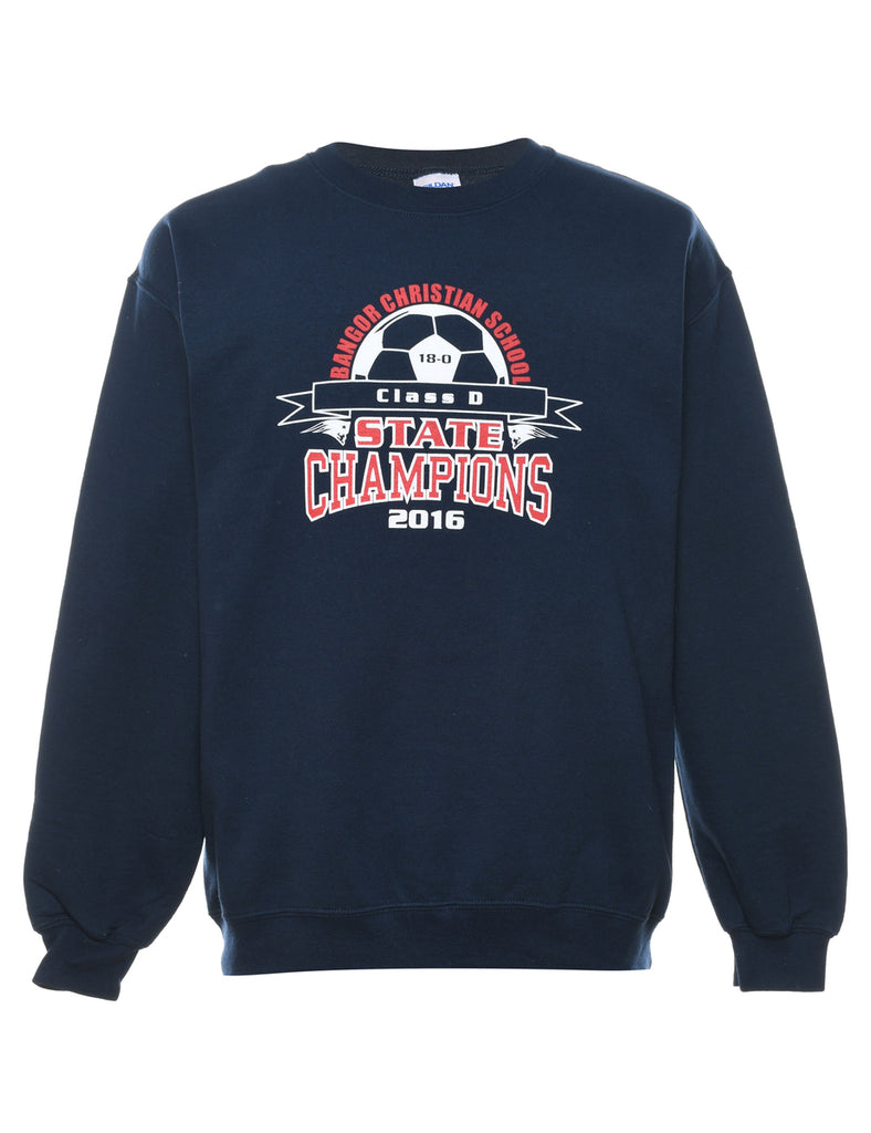 State Champions Christian School Printed Sweatshirt - M