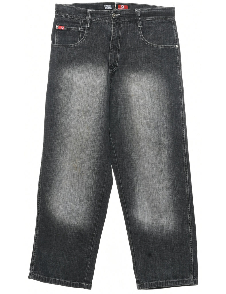 Stone Wash Straight Fit Jeans - W34 L34