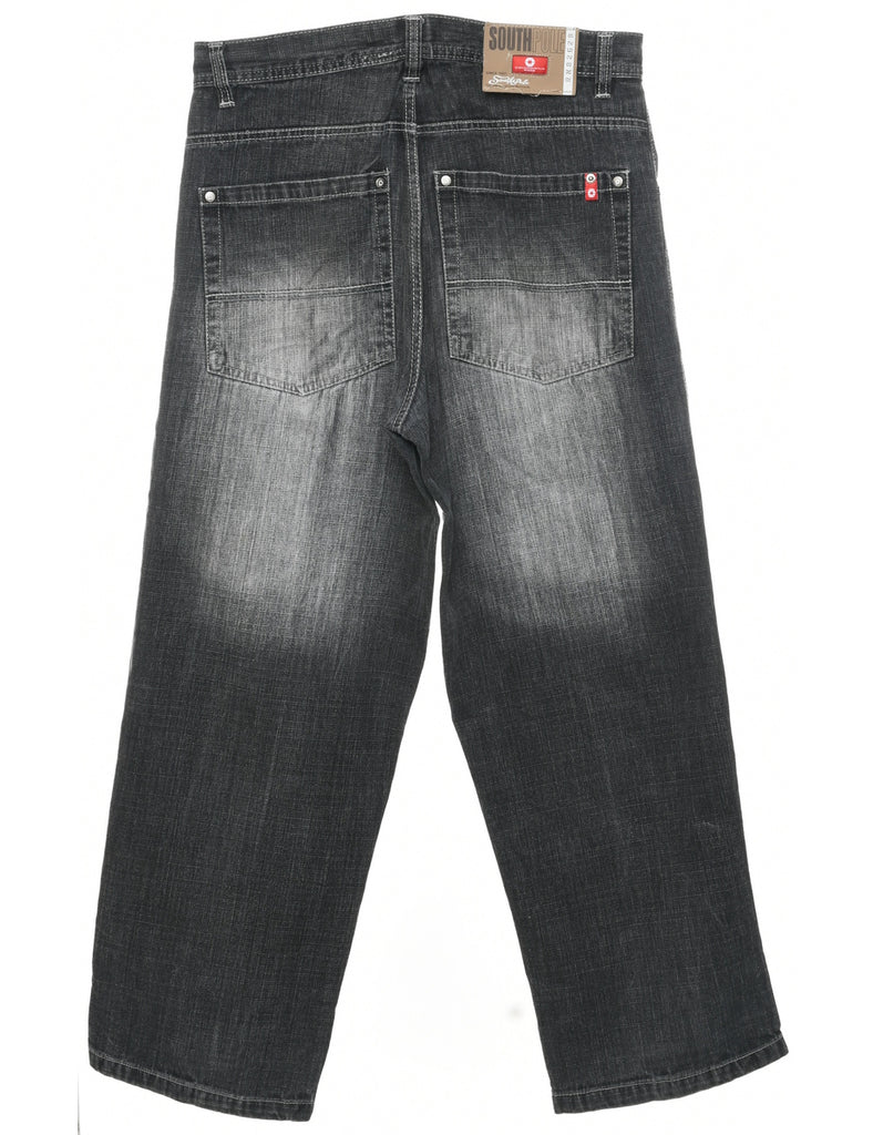 Stone Wash Straight Fit Jeans - W34 L34