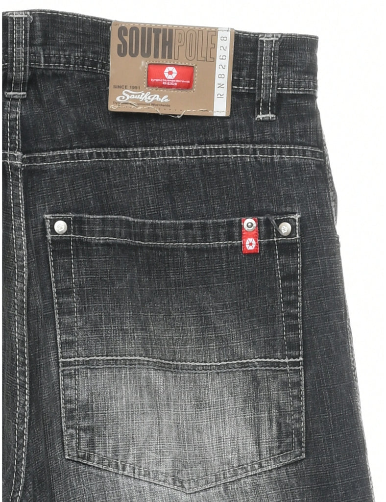 Stone Wash Straight Fit Jeans - W34 L34