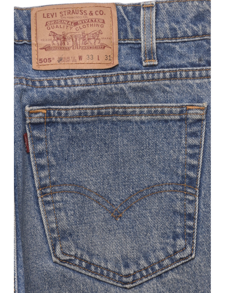 Straight Leg Levis 505 Jeans - W33 L31