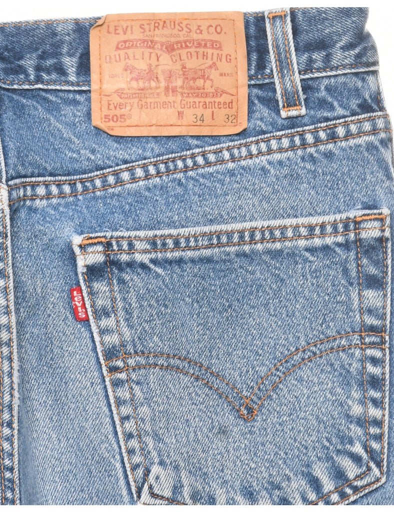 Straight Leg Levis 505 Jeans - W34 L32