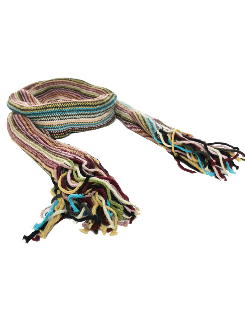 Stripy Pattern Winter Scarf - M