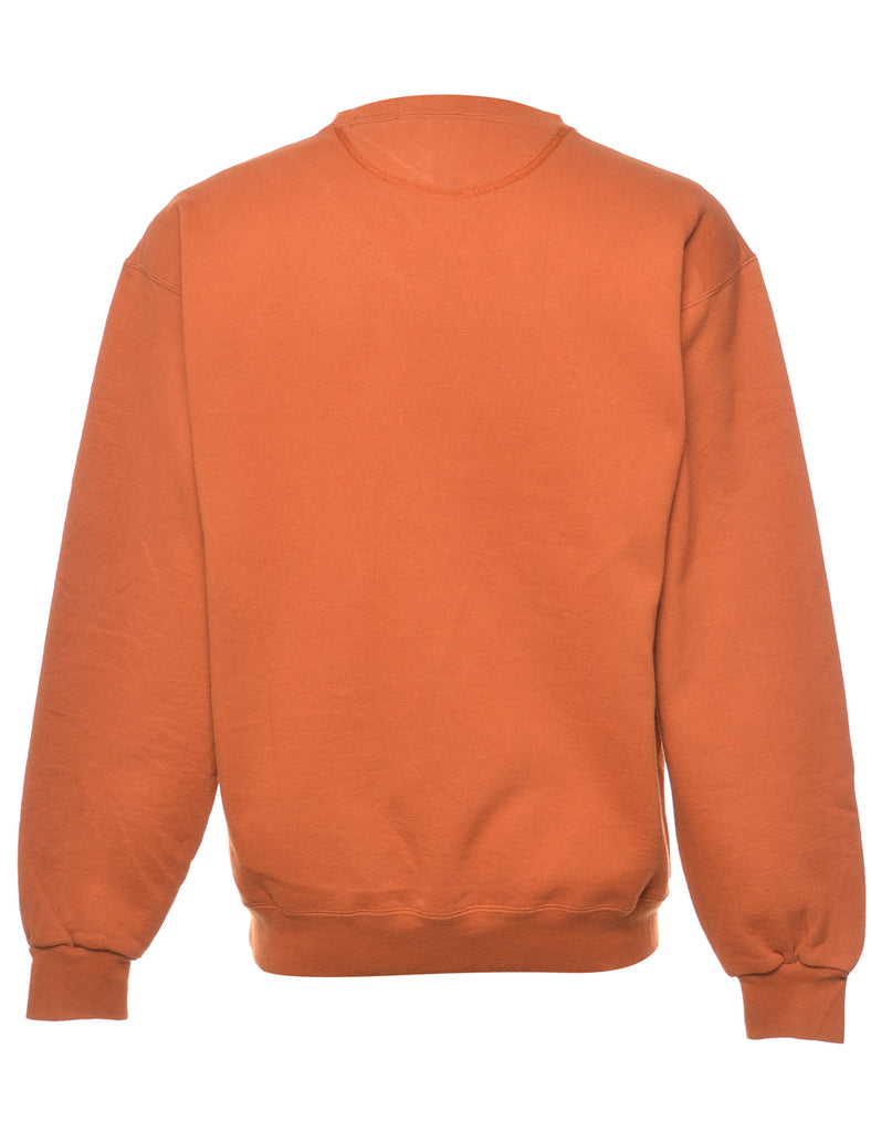 Texas Orange Printed Sweatshirt - M