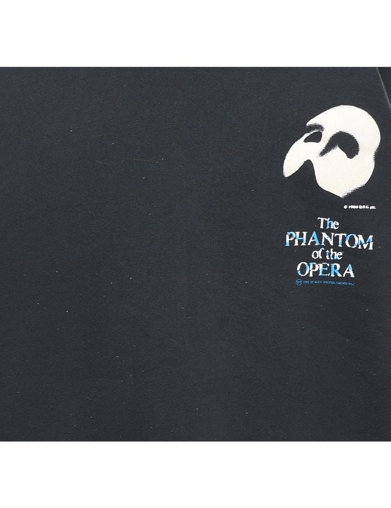 The Phantom Of the Opera Black & White Printed Sweatshirt - XL