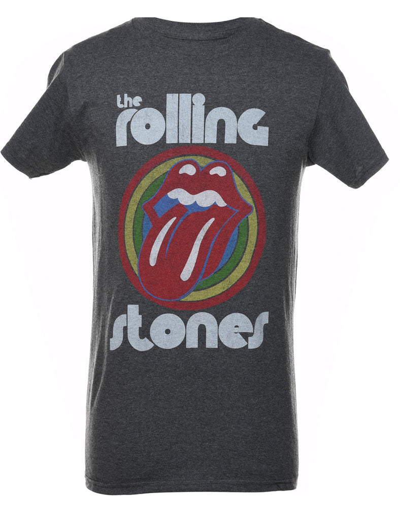 The Rolling Stones Grey & Red Printed T-shirt - S