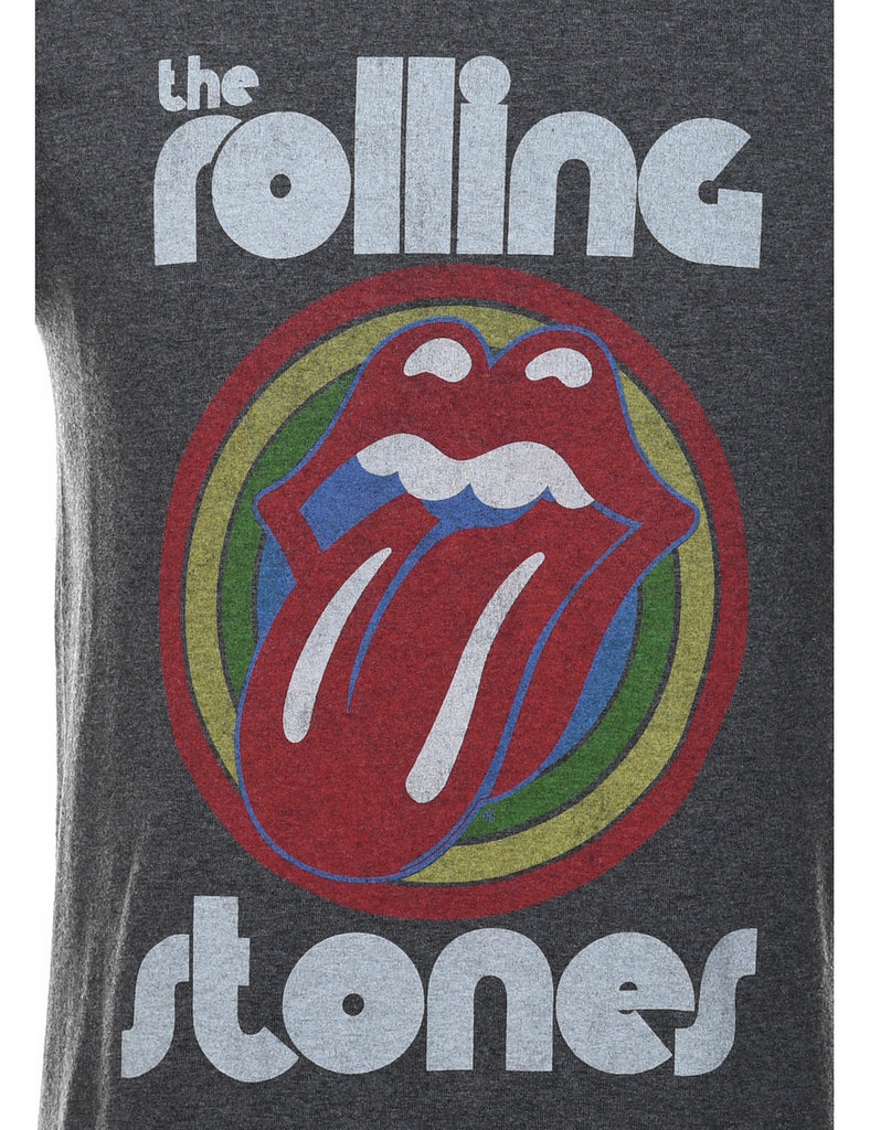 The Rolling Stones Grey & Red Printed T-shirt - S