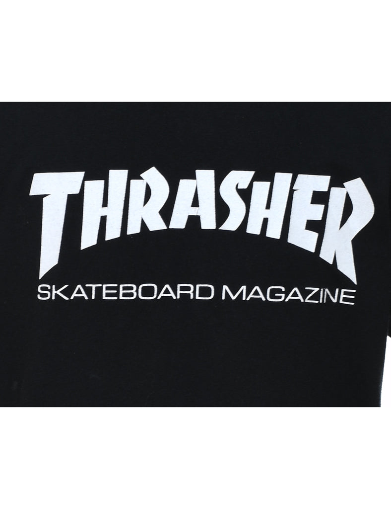 Thrasher Black & White Printed T-shirt - L