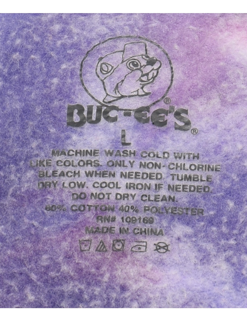 Tie-dye Buc-ee's Multi-Colour Printed Sweatshirt - L