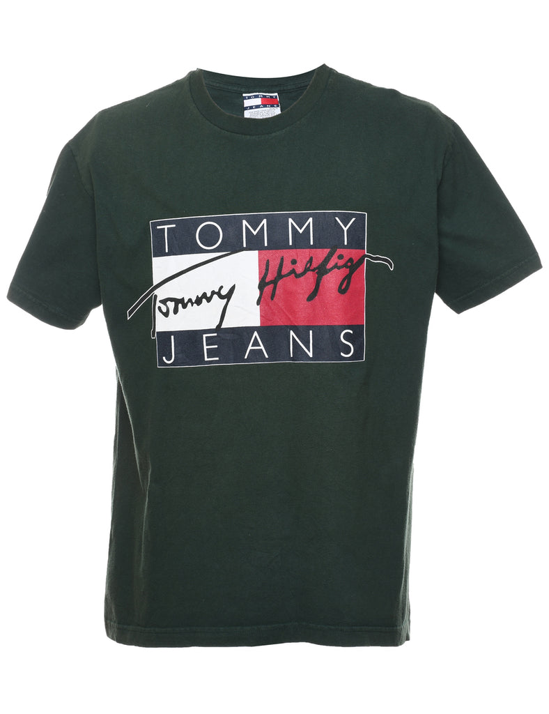 Tommy Hilfiger 1990s Spell Out Printed T-shirt - M