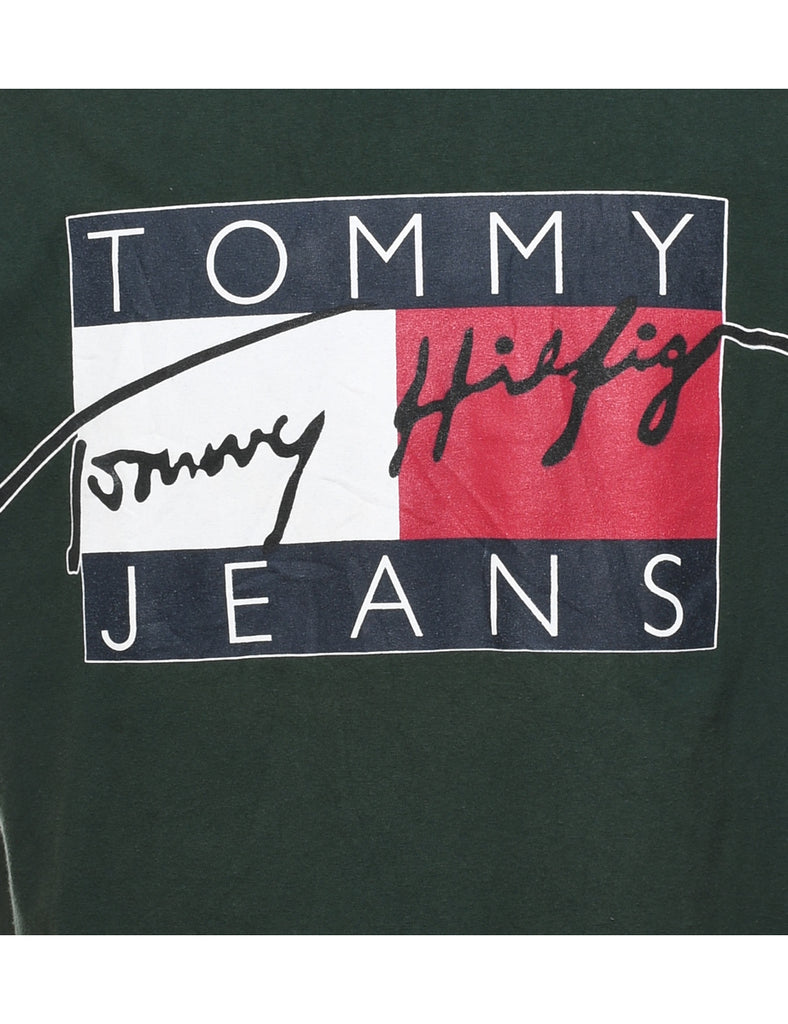 Tommy Hilfiger 1990s Spell Out Printed T-shirt - M