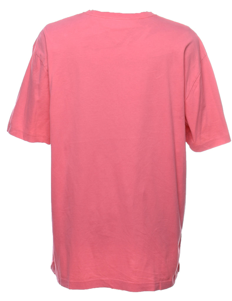 Tommy Hilfiger Pink Printed T-shirt - XL