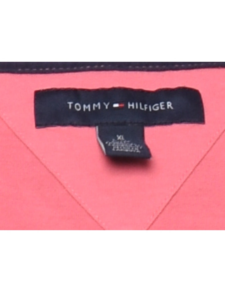 Tommy Hilfiger Pink Printed T-shirt - XL