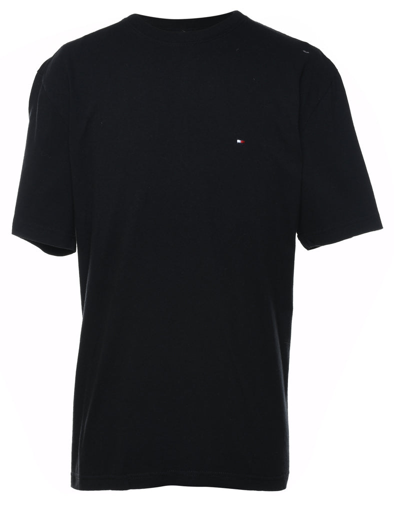 Tommy Hilfiger Plain Black T-shirt - L