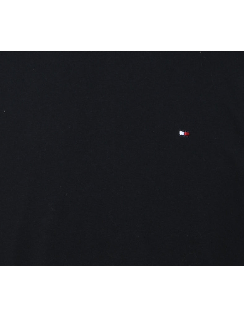 Tommy Hilfiger Plain Black T-shirt - L