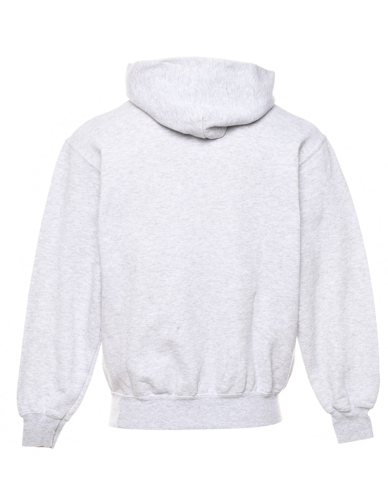 University Prague Grey Printed Hoodie - S