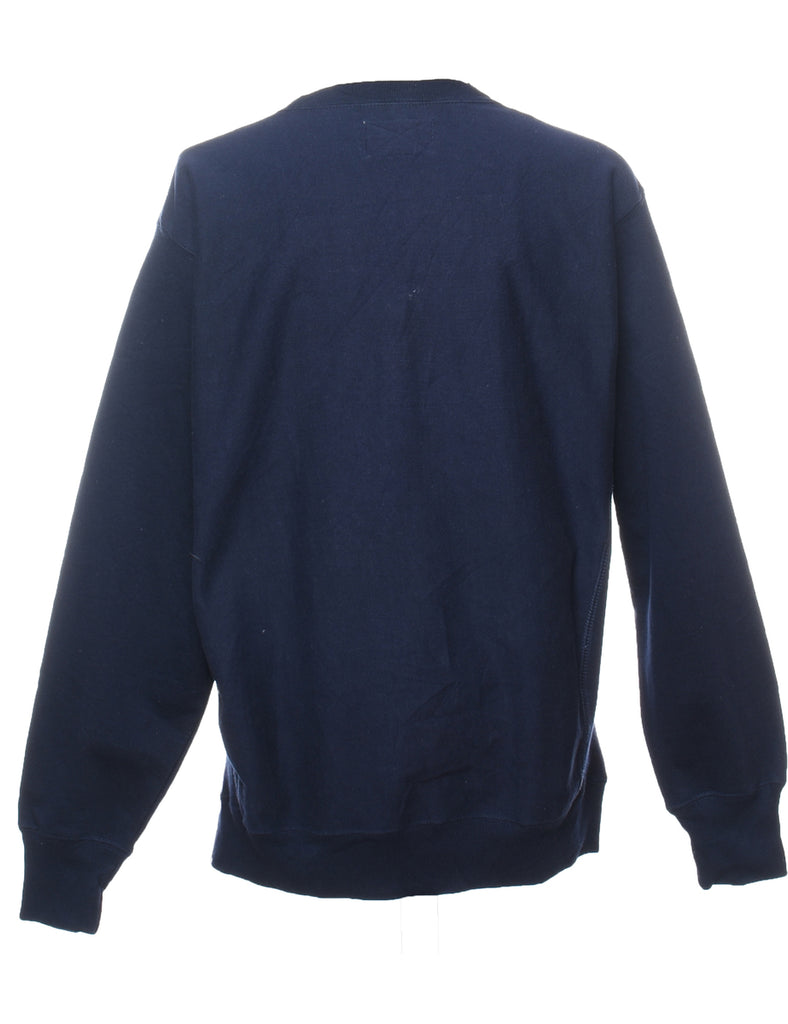 USA Navy & Orange Appliqued Sweatshirt - L