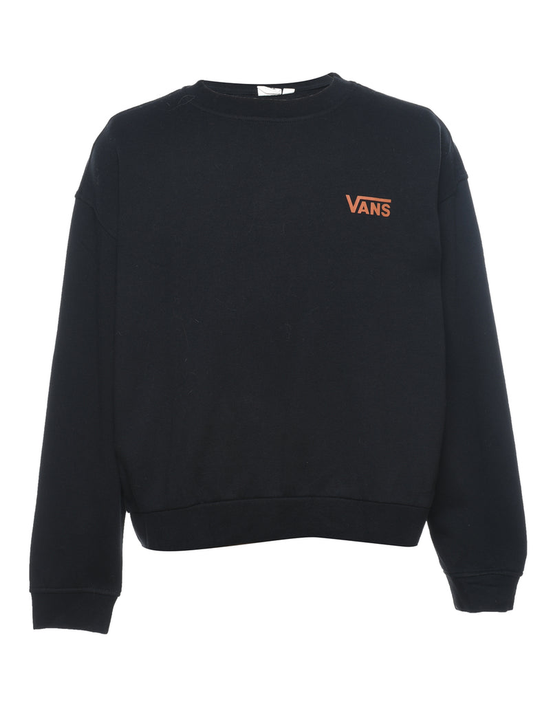 Vans Black Printed Sweatshirt - XL