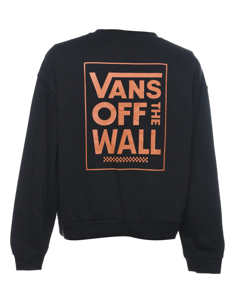 Vans Black Printed Sweatshirt - XL