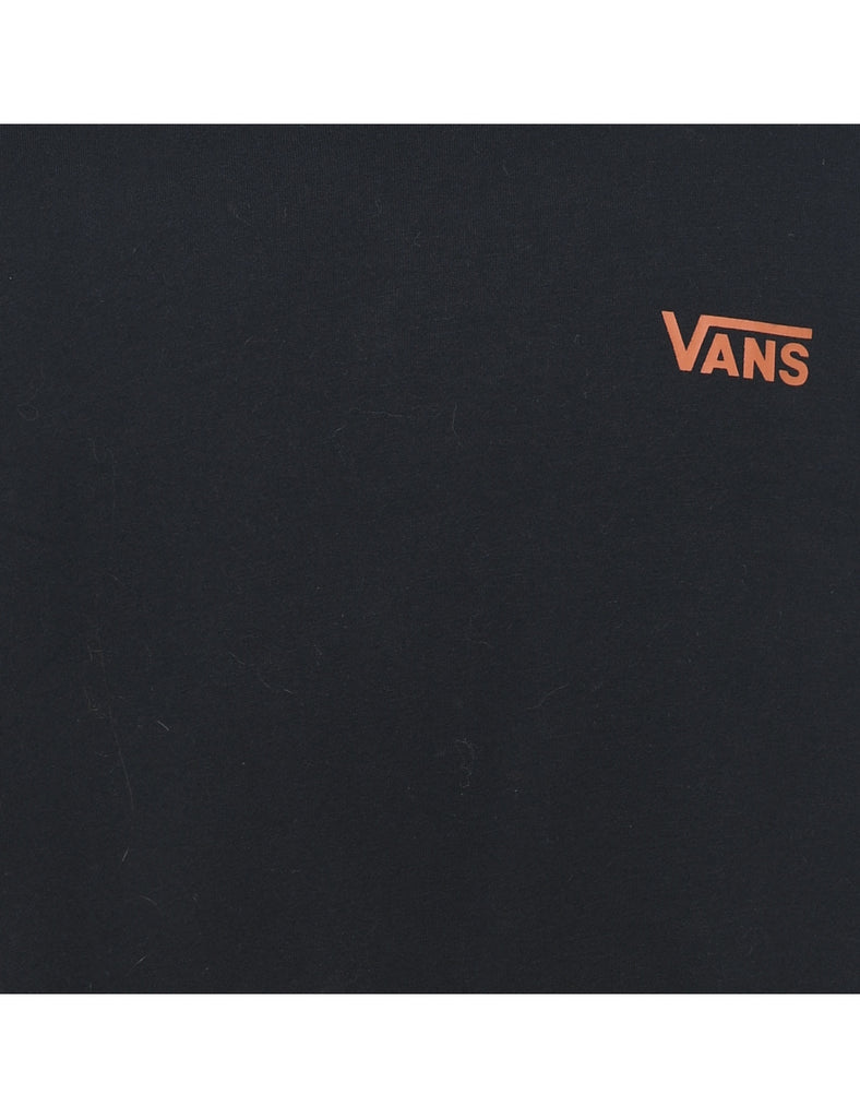 Vans Black Printed Sweatshirt - XL