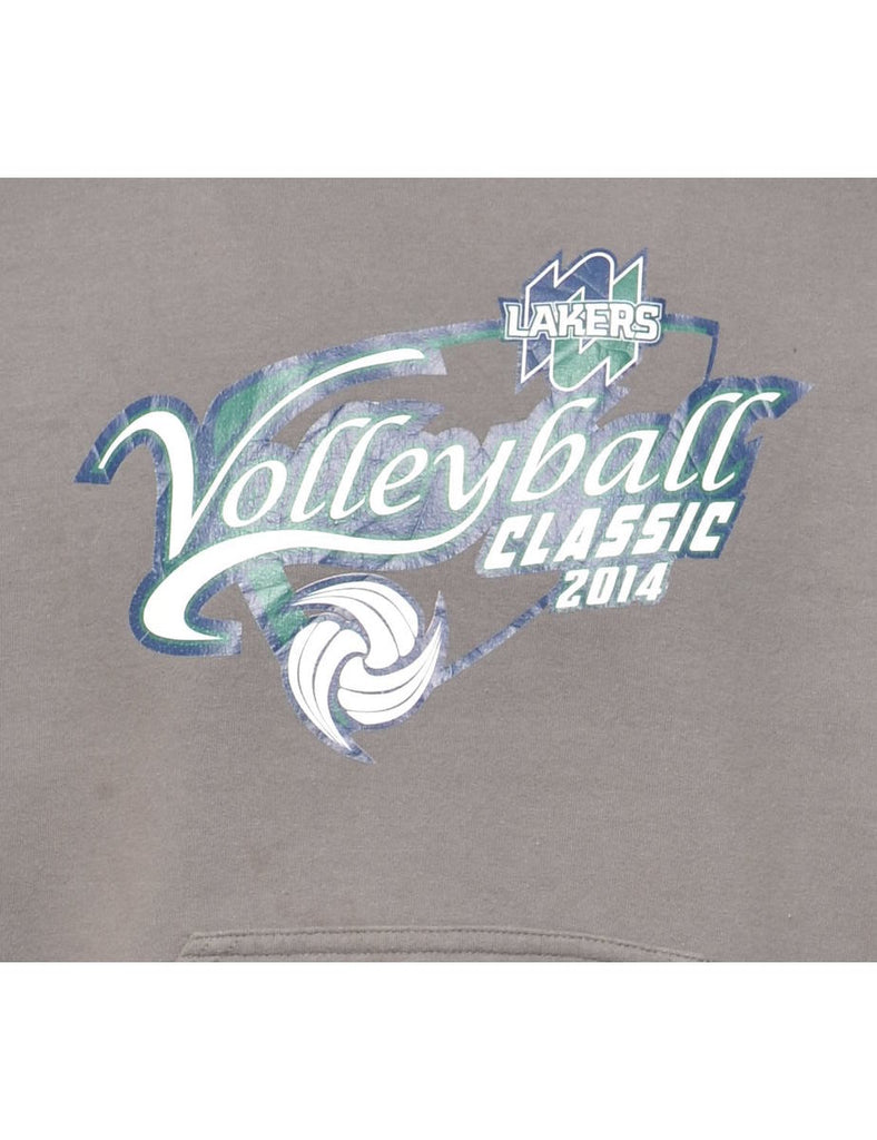 Volleyball Hooded Sports Sweatshirt - M