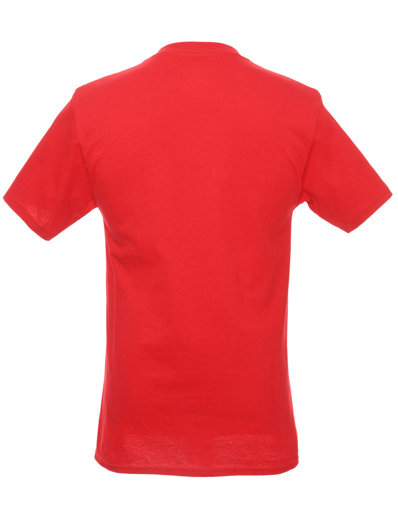 We Are Park Hill Red & White Printed T-shirt - S