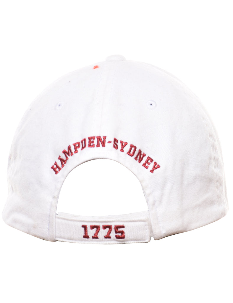 White Embroided Cap - XS