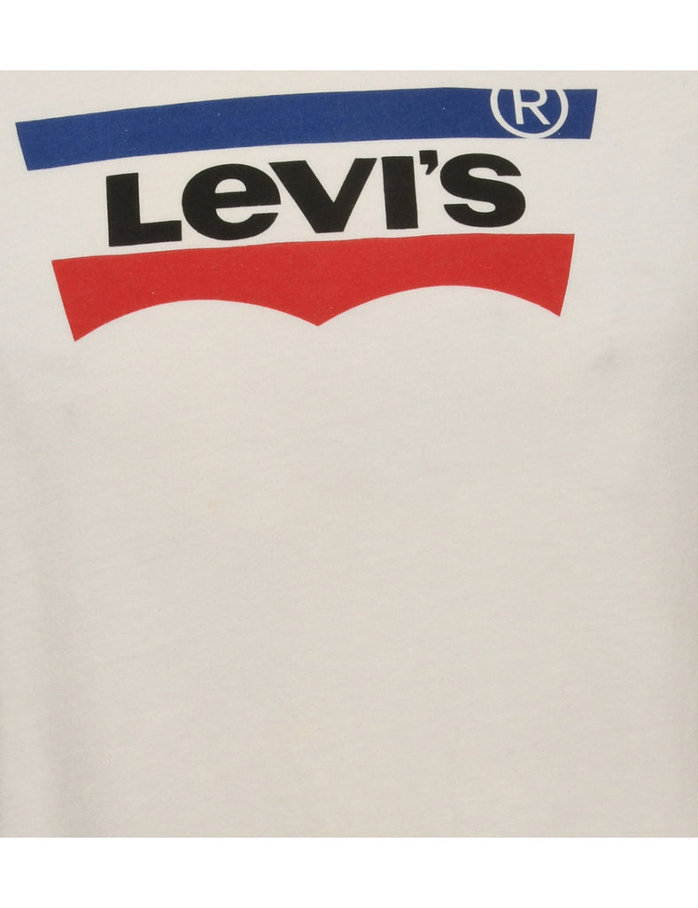 White Levi's Printed T-shirt - M