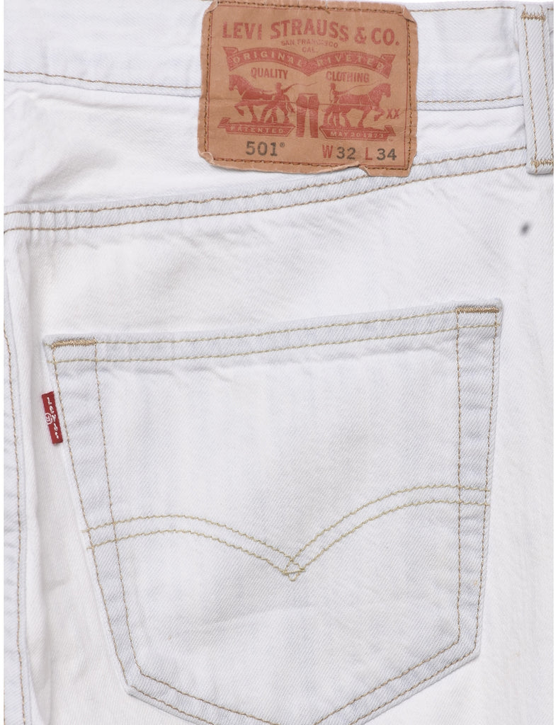 White Levis 501 Jeans - W32 L34