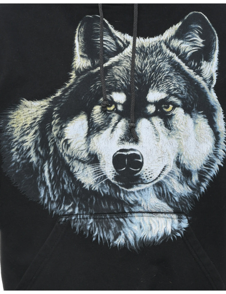 Wolf Hooded Animal Sweatshirt - M