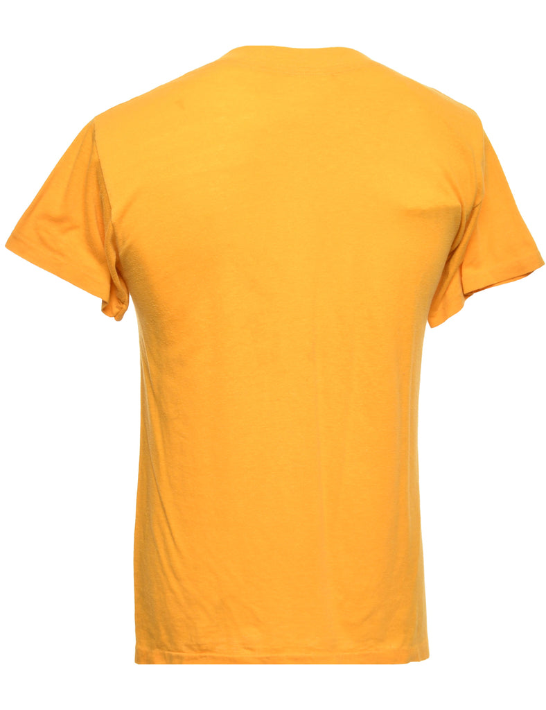 Yellow Printed T-shirt - L