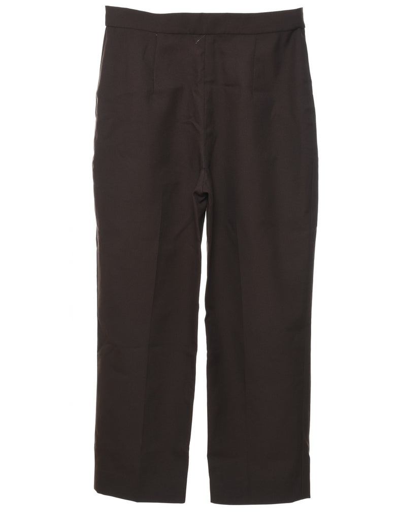 1970s Dark Brown Trousers - W32 L28