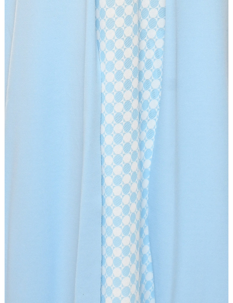 1970s Light Blue Maxi Dress - S