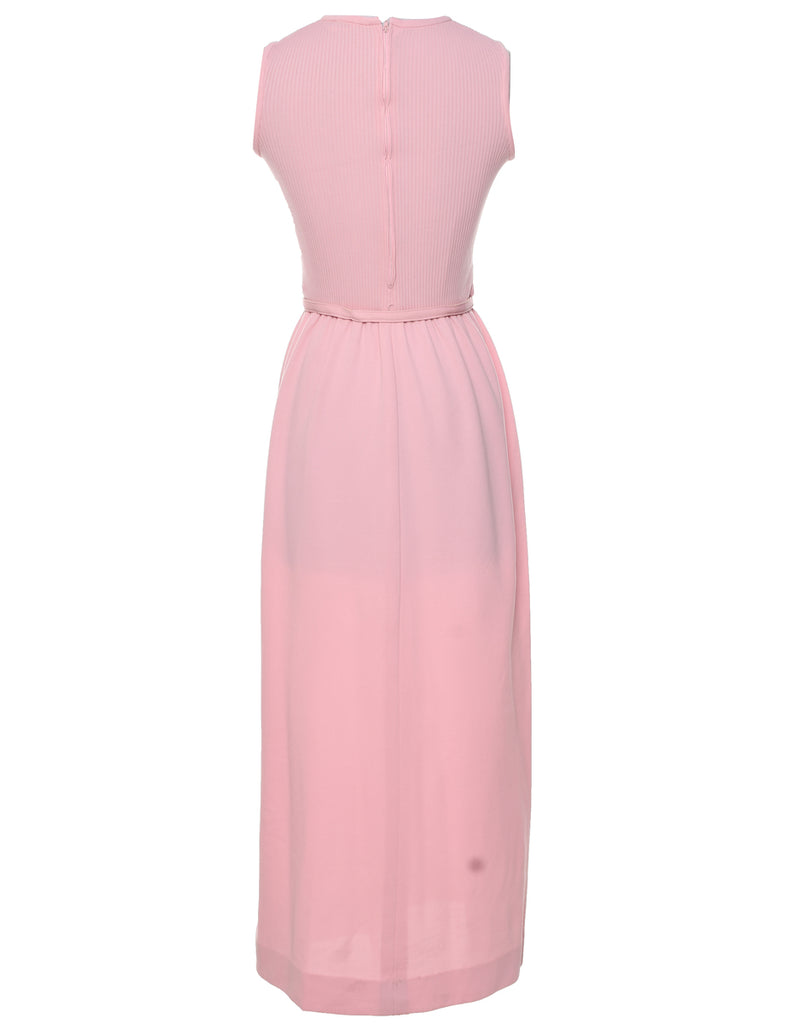 1970s  Pale Pink Maxi Dress - XS