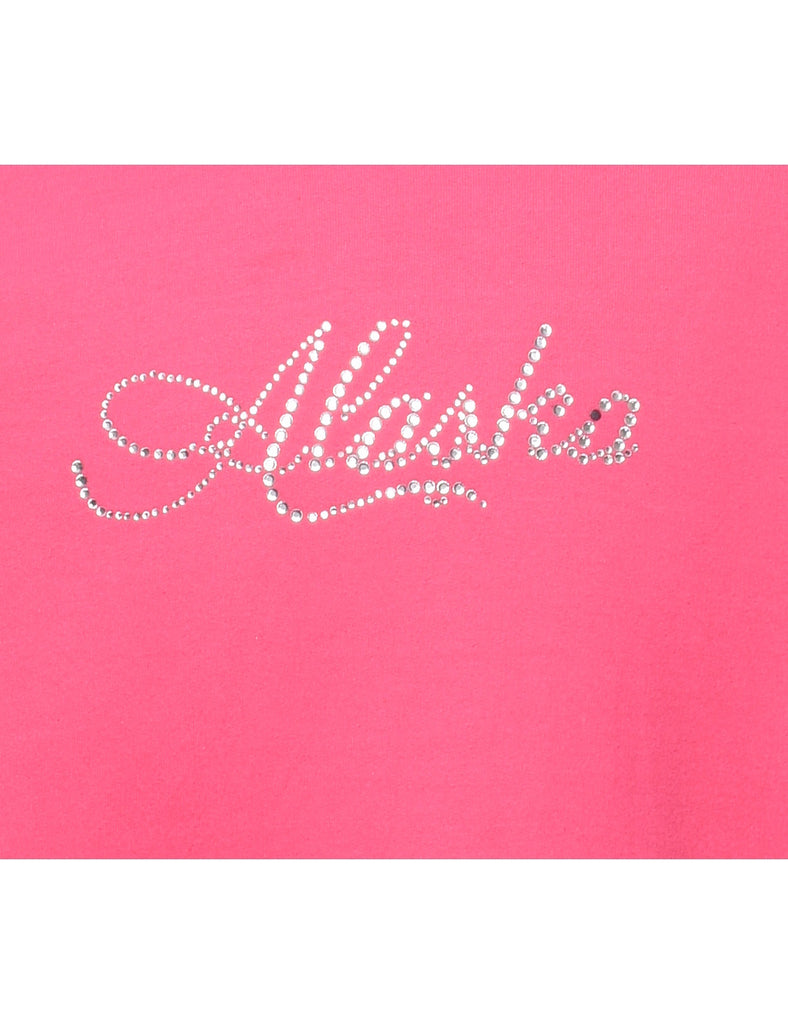 1990s Embellished Alaska Sweatshirt - L