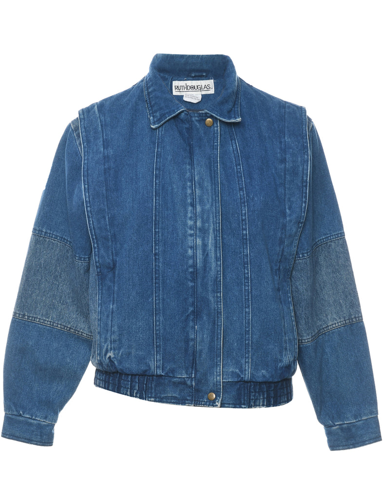 1990s Medium Wash Denim Jacket - S