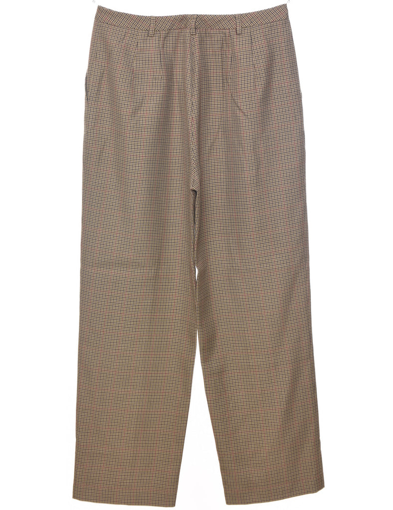 A Houndstooth Check Trousers - W30 L28