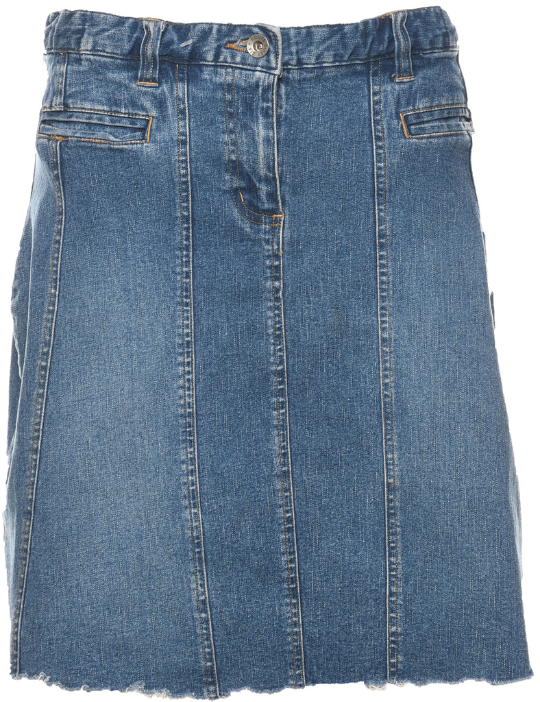 A-Line Denim Skirt - L