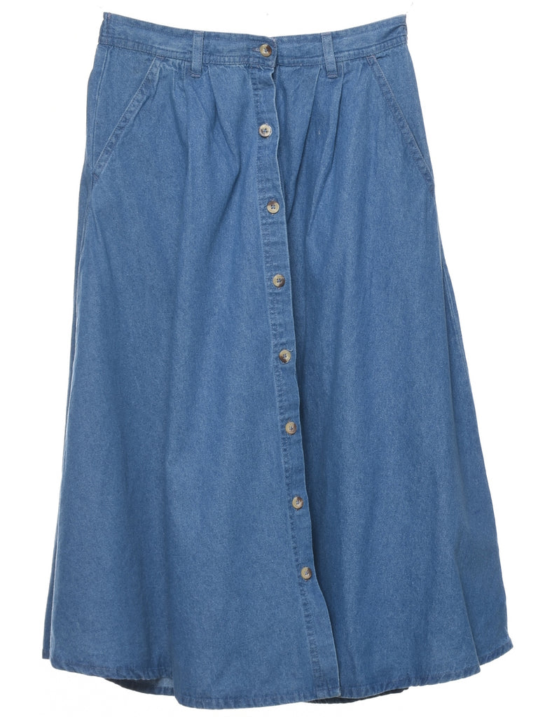 A-Line Denim Skirt - M