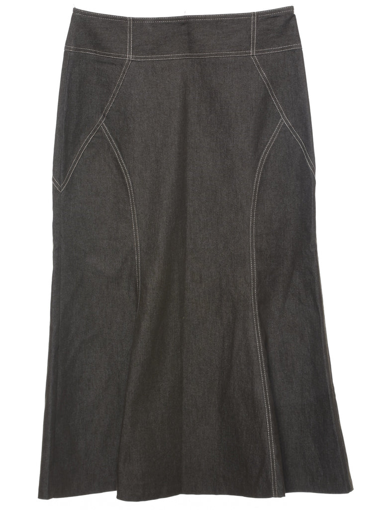 A-Line Denim Skirt - L