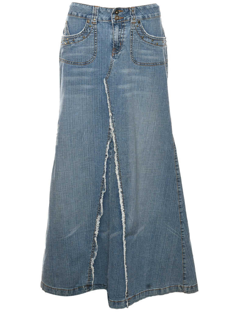 A-Line Denim Skirt - L