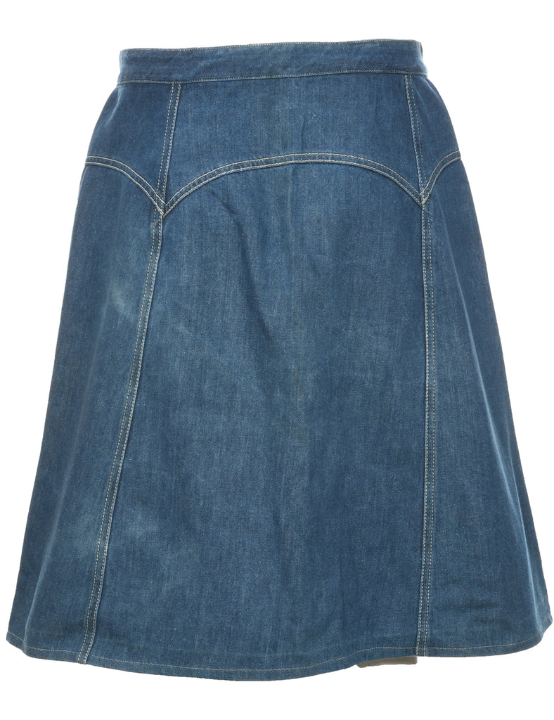 A-Line Denim Skirt - M