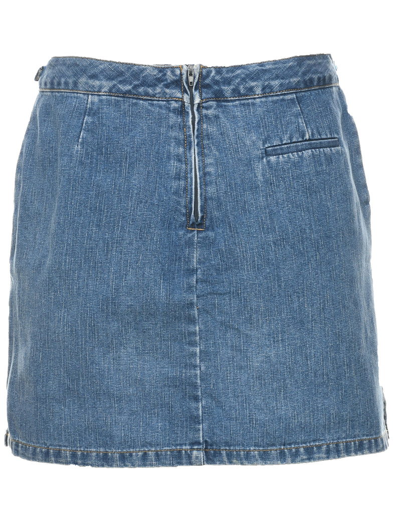 A-Line Denim Skort - M