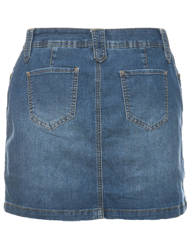 A-Line Denim Skort - M