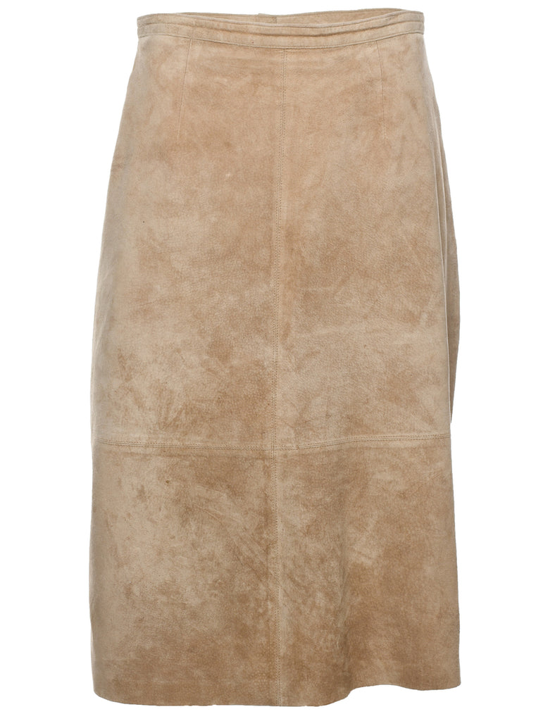 A-Line Suede Skirt - S