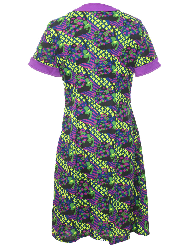 Abstract Pattern Dress - M