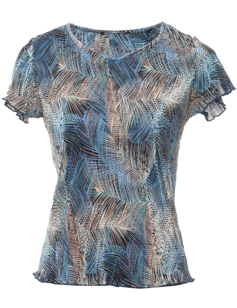 Abstract Printed Top - M